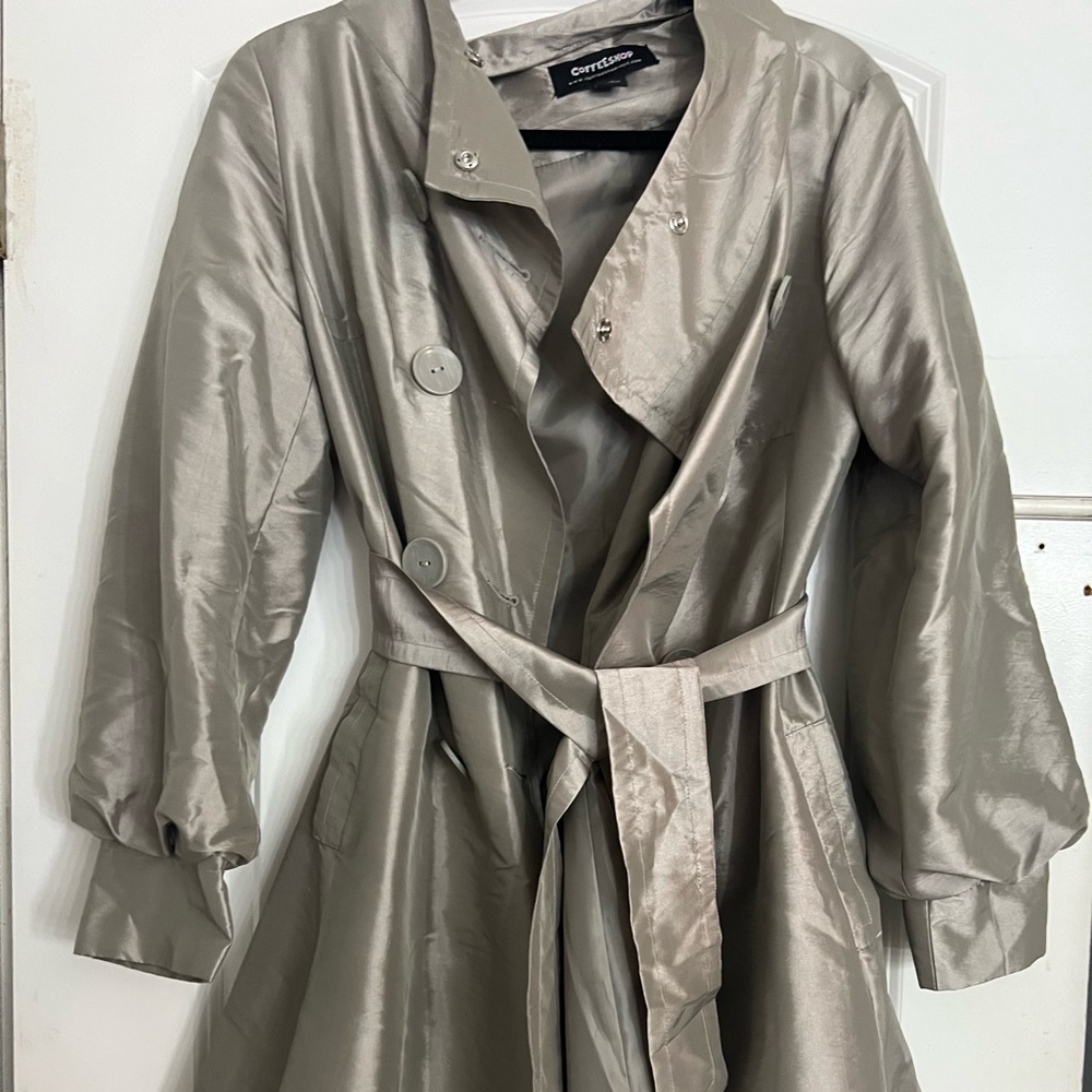 COFFEE SHOP LONG GREY BLAZER